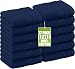 Utopia Towels Premium 700 GSM Cotton Washcloths - 12 Pack, Navy, 12 x 12 Inches Extra Soft Wash Cloths