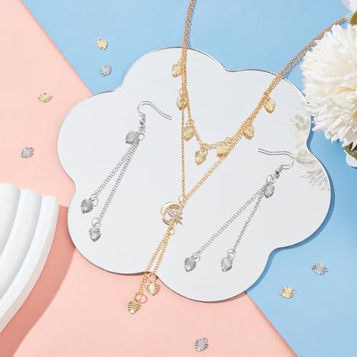 UNICRAFTALE about 200Pcs 2 Colors Heart Pendants 8mm 304 Stainless Steel Heart Charms 1.2mm Hole Love Heart Pendants Small Metal Heart Charms DIIY Bracelet Pendants for Valentine Gifts - Image 2
