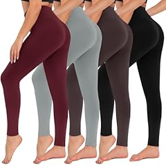 4 Packs, Black/Brown/Light Grey/Wine