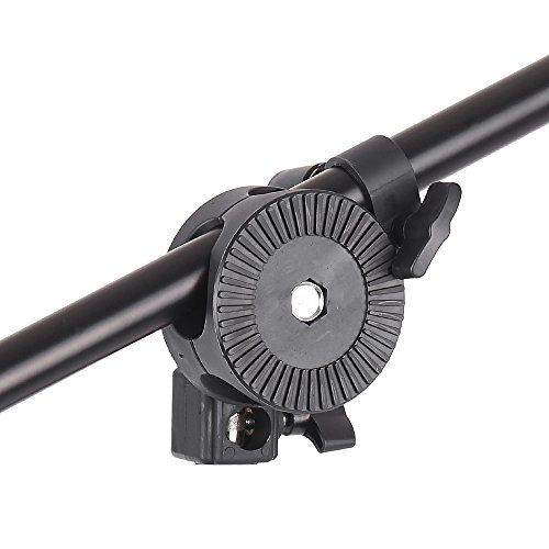 HUNYA Extendable Photo Studio Photography Reflector Diffuser Holder Stand Boom Arm Support withClip Flexible Swivel Grip Head Clamp