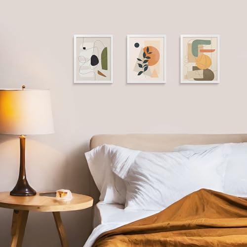 Image of LaVie Home 8x10 Picture Frame White Set of 10, Display 5x7 with Mat or 8 x 10 Without Mat Picture, Photo Frame Collage for Wall Gallery or Table Deco, Hanging or Tabletop Display