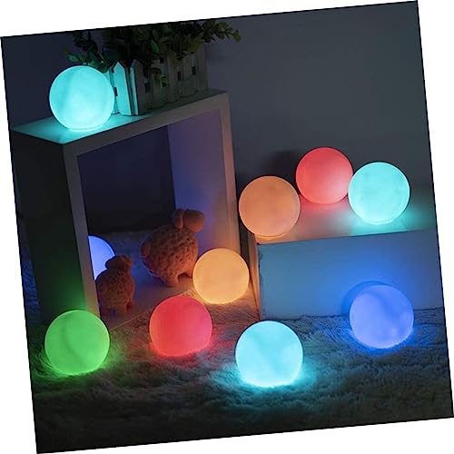 OSALADI 8 Peças Bola Flutuante Decoração De Festa Piscina Luz LED Piscina Luzes Solares Flutuantes L