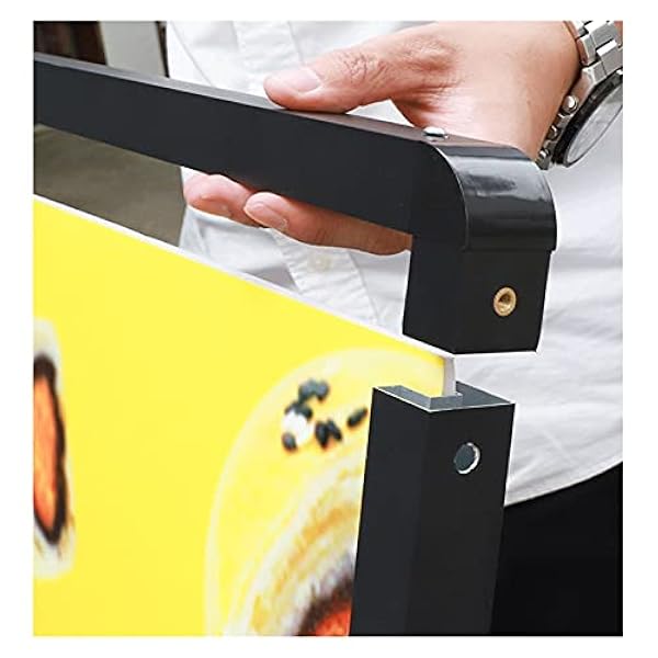 Tafelstandaard recht dubbelzijdige presentatie Heavy Duty Coated Steel Metalen A-Frame Vouwen Sidewalk Sign Menu Display for Restaurant Wedding Indoor en Outdoor Gebruik Sign Holder Poster Stand