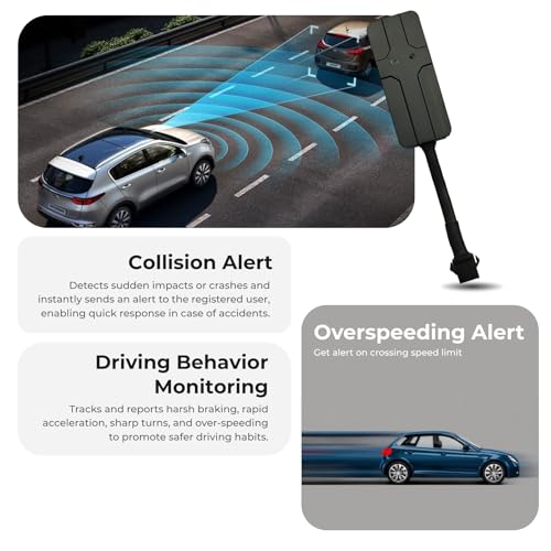 Image of V5 (1 Month Sim Data and App Subscription) Hidden Wired GPS Tracker with Location Tracking, Geo Fence Alert, More 20+ Features for Car, Bike, Truck, Bus