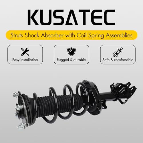 KUSATEC Front Pair Complete Struts Shock Absorber fit for 2007-2014 Honda CR-V, 272492 272491 Struts with Coil Spring Assemblies by KUSATEC - Image 2