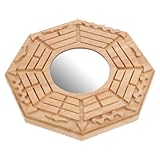 Décorations murales en miroir – sûres et pratiques à utiliser, résistantes et indéformables, réutilisables et durables, miroir à motifs trigrammes de style chinois