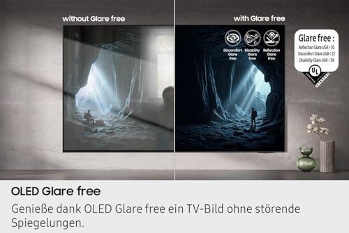 SAMSUNG OLED S95F 77 Zoll (195 cm) 4K Fernseher, Antireflexion, NQ4 AI Gen3 Prozessor, OLED HDR Pro, Gaming Hub, Motion Xcelerator 165Hz, 4K Upscaling, Dolby Atmos, Samsung Vision AI Smart TV