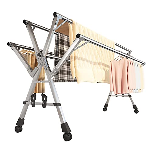 Étendoir à linge extérieur et intérieur rétractable pour simplifier votre linge