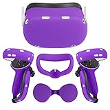 Relohas Accessories Set Oculus Quest 2, Touch Controller Grip Cover, Front Face Protector Cover,...