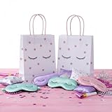 Pooka Sleepover Party Favor Bags for Girls (Set of 8) | Teepee Slumber Glamper Bags | Slumber Party Goodie Bags | Pajama Party Supplies