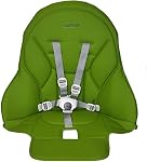 Peg Perego Siesta high Chair Replacement Upholstery with seat Belt, Licorice (Black) | with seat belt, Licorice (Black)