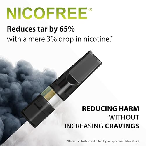 Image of Nicofree | Black | 35 Cigarette Filters, 5 Packs | Made with Toxin-free, Recycle-friendly Materials | Reduce Tar, Prevent Stains & Odour on Fingers | For Cigarettes, Dokha, Medwakh Pipe