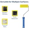 Granotone Textured Paint Roller 4 Inches (Multicolor) | Foam Paint Roller with Ergonomic Handle for Speaker Cabinets, Road Cases, Wall Painting, Deck Coatings, Truck Bed Liners, Anti-Slip Coatings