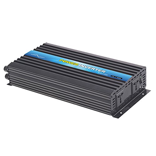 NIMTEK MS1500 Pure Sine Wave Off-Grid Inverter, Solar Inverter 1500 Watt 12 Volt DC to 220 Volt AC