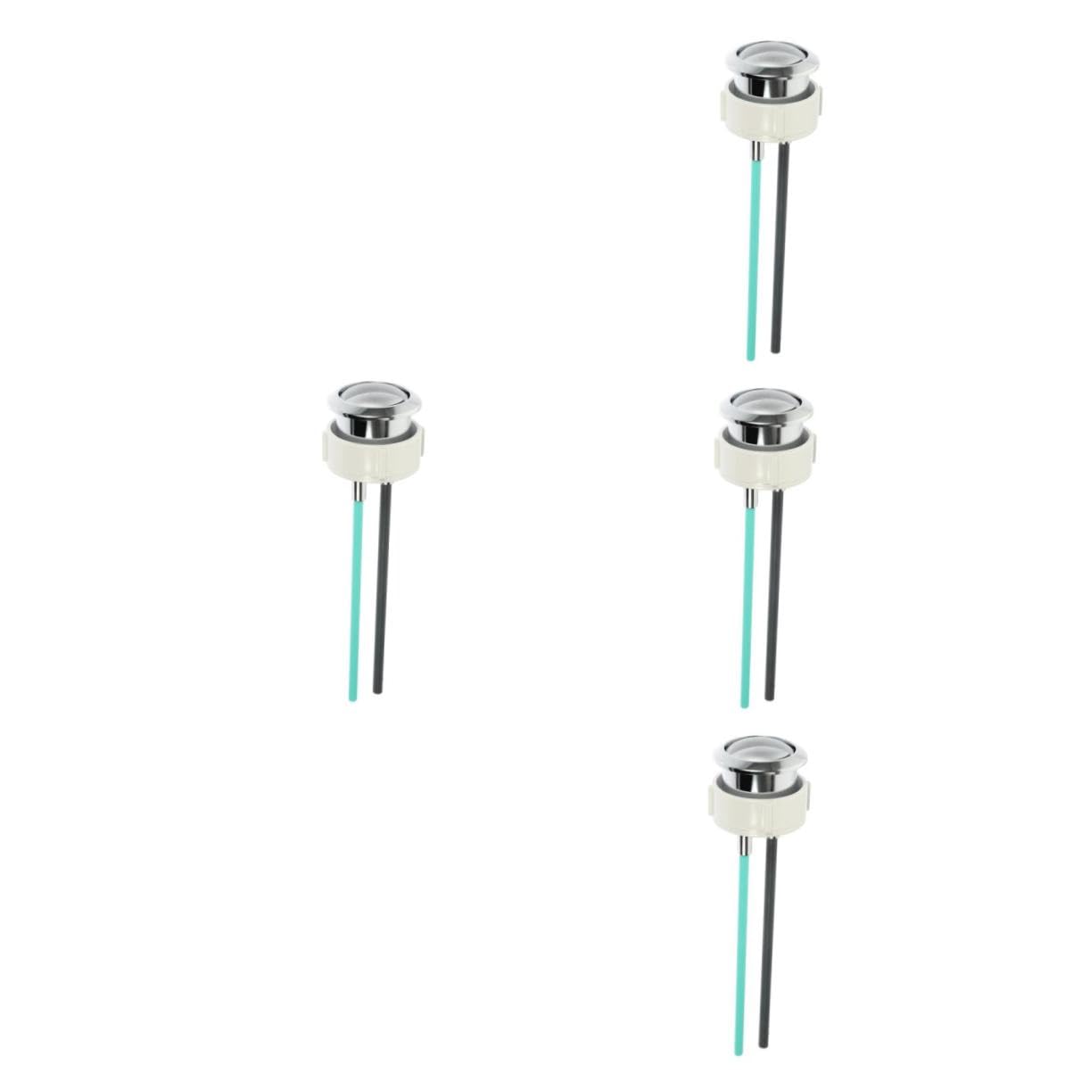 Bouton pour réservoir de WC inoxydable à installation facile sans outils