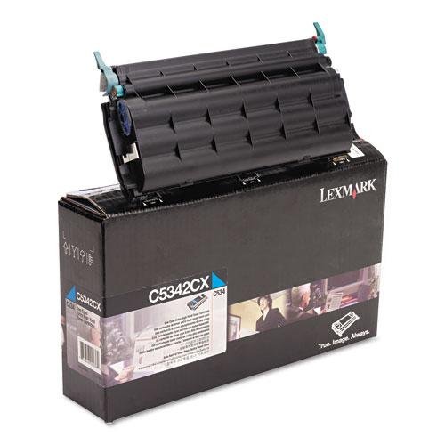 C5342CX Lexmark C534 Cartouche de toner Cyan d'origine pour système laser
