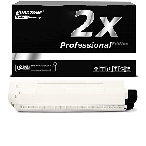Toner Oki MC861 MC862 noir 44059256 pack de 2 cartouches E.T.