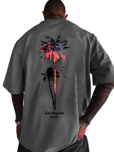 Men's Cocktail Graphic T-Shirts Short Sleeve Crew Neck Novelty Tee Shirt Tops