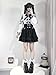Jirai Kei Gyaru Shoujo Girl Clothes Cutecore Goth Jojifuku Y2K Tenshi Kawaii Harajuku Emo Jfashion (White Blouses,Medium)