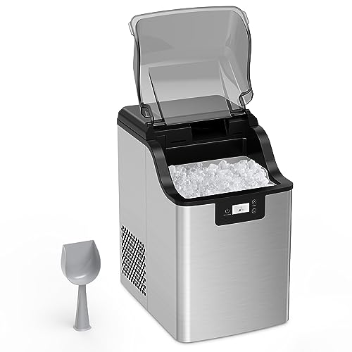 Máquina para Hielo Nugget de Acero Inoxidable 44LB/24H miniatura 1