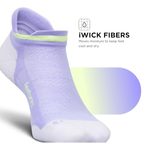 Image of Feetures Elite Max Cushion No Show Tab - Running Socks for Men & Women, Athletic Compression Socks, Moisture Wicking