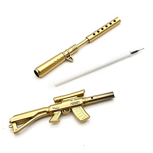 Bolígrafo Rifle Bullet dorado, set x5 miniatura 3