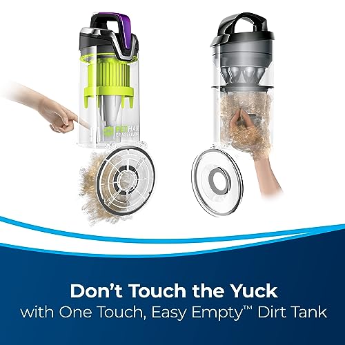 BISSELL 24613 Pet Hair Eraser Turbo Plus Lightweight Vacuum, Tangle-Free Brush Roll, Powerful Pet Hair Pick-up, SmartSeal Allergen System, Specialized Pet Tools, Easy Empty Dirt Tank by Bissell - Image 5