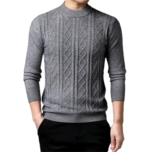 Men Thick Knit Jumpers Warm O Neck Autumn Winter Knit Tops