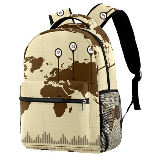 Sac de voyage décontracté carte du monde pour vos escapades de week-end en ville