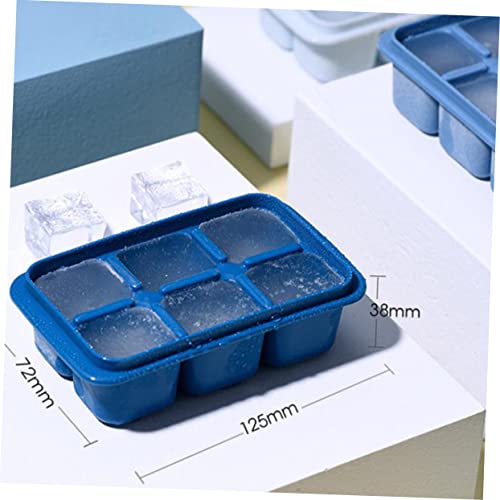 Molde de cubitos de hielo plástico con tapa 6 piezas miniatura 7