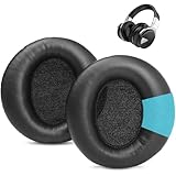 TaiZiChangQin E7 Ear Pads Replacement Ear Cushions Compatible with Cowin E7/ E7 PRO Noise Cancelling Headphones (Do Not Fit SE7) Earpads Soft Protein Leather & Memory Foam - Black