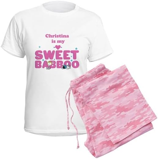 CafePress Peanuts Sweet Babboo Women's Novelty Cotton Pajama Set, Comfortable PJ Sleepwear