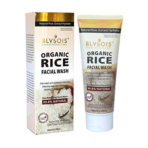 Mild Facial Cleanser | Daily Rice Essence Facial Cleanser - Moisturizing and Brightening Facial Cleansing Cream for Friends, Family, Girlfriends, and Mother Pologmase