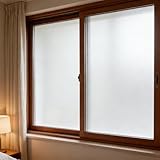🐋【Haute qualité】le design translucide givré exceptionnel donne à votre verre un look minimaliste qui convient à tous les styles de maison, ajoutant du confort à votre temps à la maison tout en laissant entrer une lumière naturelle confortable. Facile à nettoyer, ce film pour vitrage sera plus économique que les autres rideaux ou stores plissés!