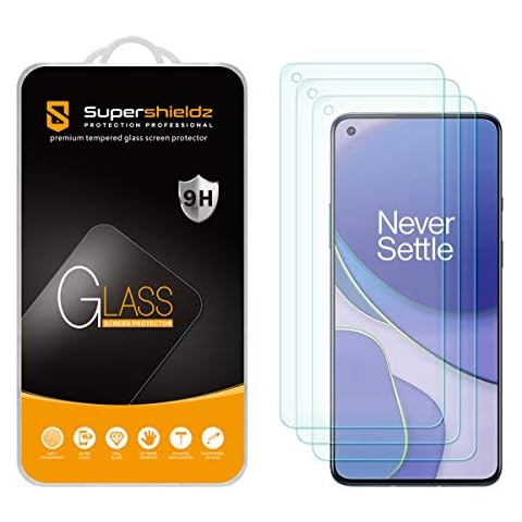 3 Pack Supershieldz Tempered Glass Screen Protector for OnePlus 9/9 5G Cover