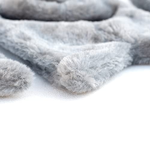 Image of Bird Blanket Cozy Warm Plush Cuddle Nest Hanging Toy Fleece Sunggle Hut House Bed Hammock Shelter for Parakeet Cockatiel Grey Toy for Bird Cage Comfort Corner Large Medium Small (Large)