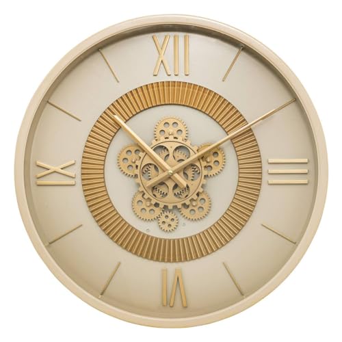 Atmosphera - Horloge mécanique Guiliana métal Beige d50cm