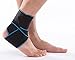 Ankle Brace Breathable Ankle Support Adjustable Ankle Stabilizer with Compression Wrap Support, Suitable for Men & Women, Sports -One Size Fits All（blue）