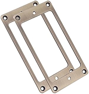 Newmind 2x Guitar Pickup Mounting Rings Set Bridge Neck Pickups Cover Frame for Music Electric Guitar Replacement Part Accessory, Bronze