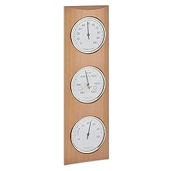 TFA 20.1028.05 Domatic - Estación meteorológica an...: Madera de haya barnizado en color natural Barómetro, Termómetro, Higrómetro Un clásico de interiores