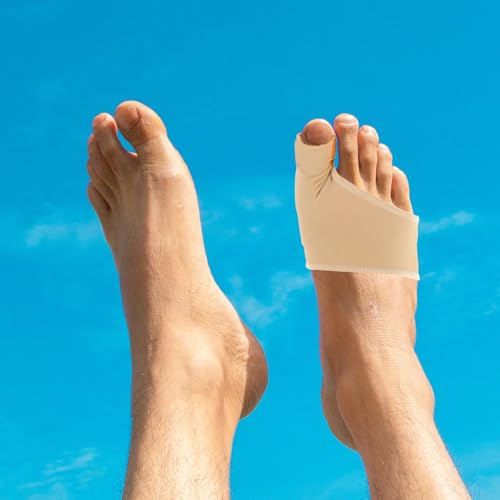 COLLBATH Large Brace and Bunion Protector Large Size Stretch Fabric Support with Breathable Elastic Covers for Day and Night Foot Care and Bunion Correction