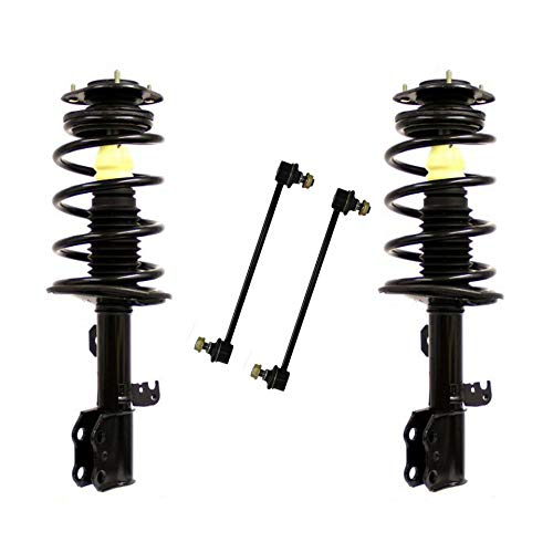 Detroit Axle - 4PC Front Ready Strut and Coil Spring Assemblies w/Stabilizer Sway Bar Links replacement for Pontiac Vibe Corolla Matrix