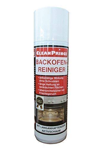 Preisvergleich Produktbild CleanPrince Backofenreiniger 300 ml (0,3 Liter) Aerosol-Dose / Aktivschaumreiniger - entfernt Fett Öl eingebrannte Lebensmittel