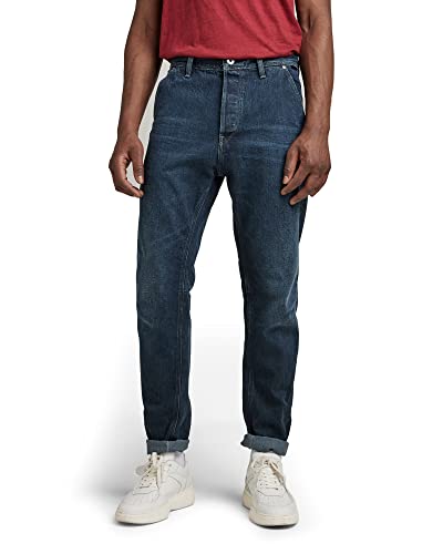 Image of G-Star Men's Grip 3D Relaxed Tapered Jeans, Blue (worn in deep teal D19928-D243-D325), 31W / 30L