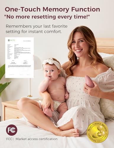 Image of Momcozy A1Pro Lactation Massager, Deep Vibration & Rapid Heating for Clog Relief & Efficient Pumping, Breastfeeding Essentials with Memory Function & Fast Charging, for Postpartum Mom,Red, 2pc