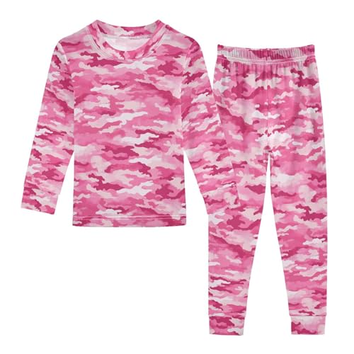 ALAZA Hipster Camouflage Camo Painting Pajamas Long Sleeve Sleepwear 2-Piece Pajama Set
