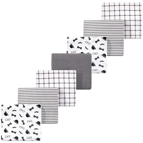 Image of Luvable Friends Little Treasure Flannel Receiving Blankets 7pk