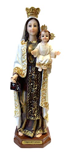 GCK Virgen Del Carmen 12  Imagen Statue Our Lady of Mount Carmel Religious Figure