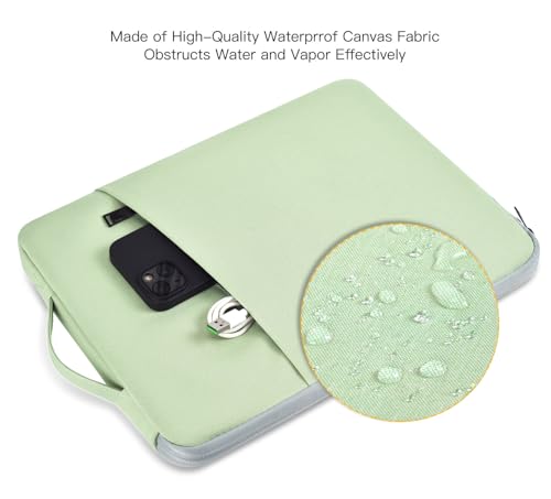 Image of Laptop Sleeve Case 17 17.3 Inch with Handle Computer Bag Carrying Case for HP Pavilion 17 / Envy 17 / Dell /IdeaPad ThinkPad /LG Gram /MSI /ASUS Acer, Green