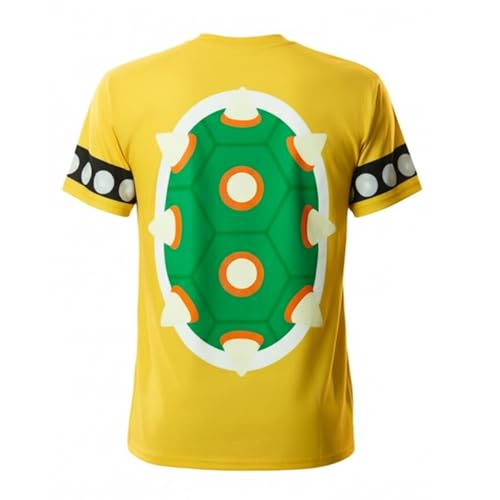 Cosplaya Turtle Dinosaur Shell Shirt Costume Spikes Spike for Adult Mens Women Teens Cosplay Halloween Costumes M Yellow